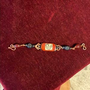 Handmade bracelet made from natural materials.